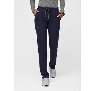 Navy figs YOLA WITH YOGA WAISTBAND SKINNY SCRUB PANTS